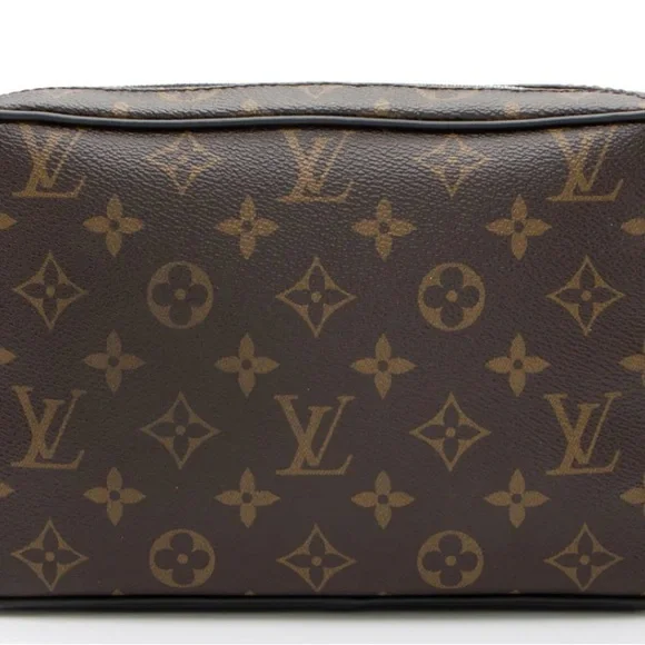 Louis Vuitton Brown Toiletry Bag with Iconic Monogram